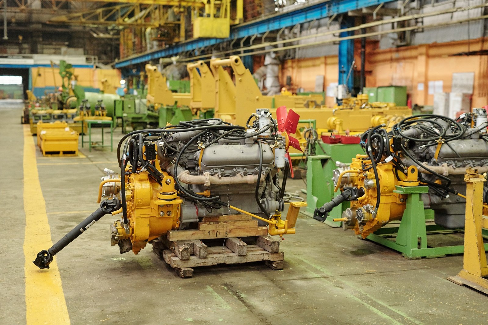 Image of machine equipments in the factory