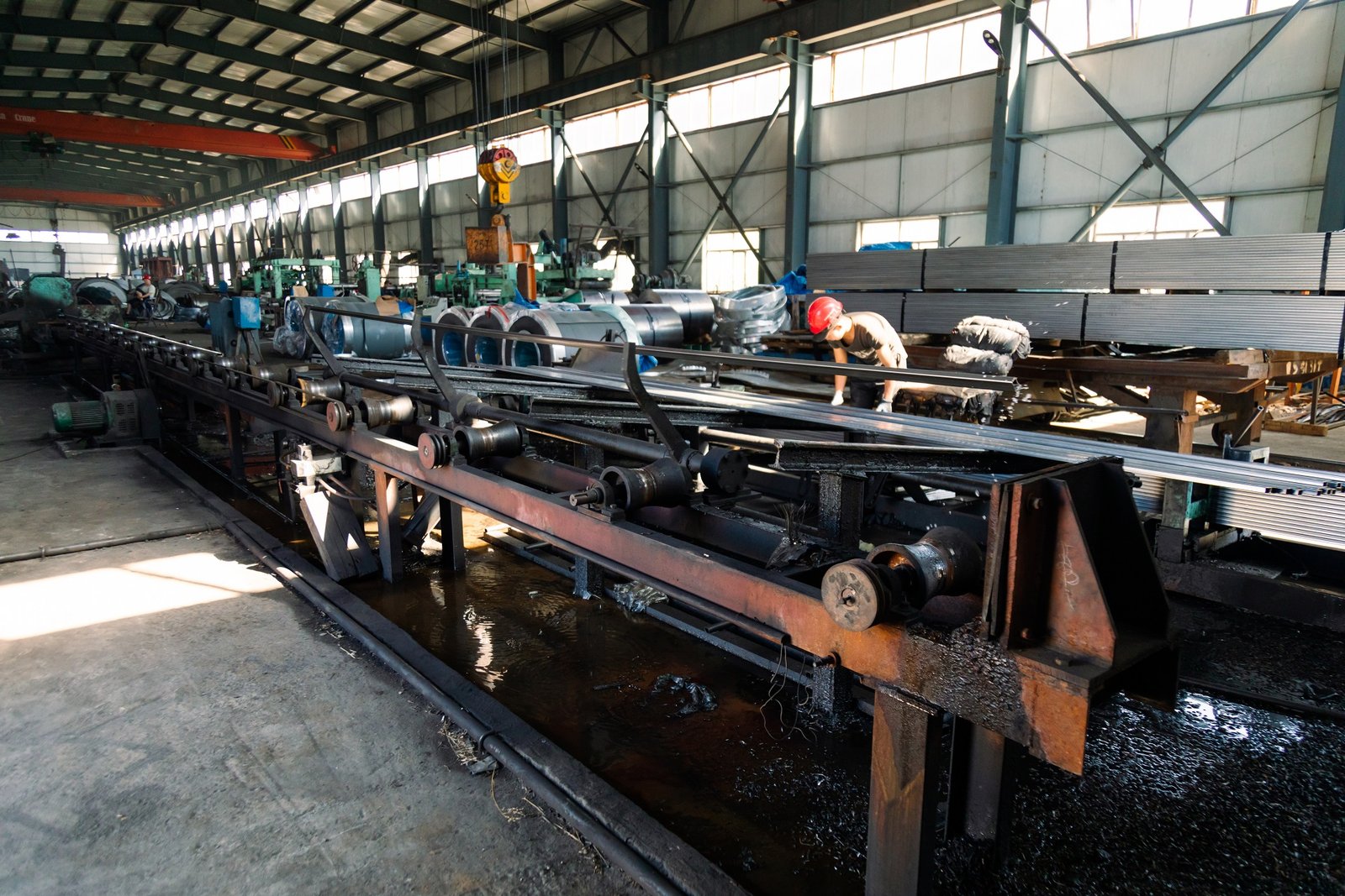 Machines for production of stainless steel pipes and metal products